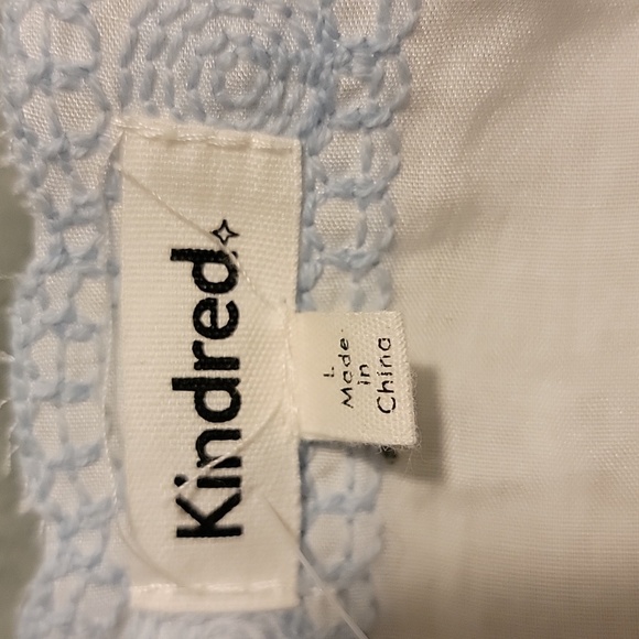 Blue and White Embroidered Women's Top - Picture 7 of 9